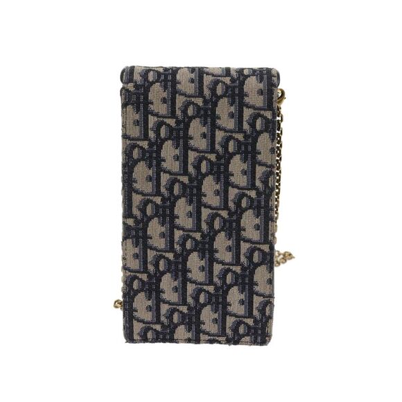 Pre Loved Dior Vintage Oblique Chain Bag Women Beige Clutch Bags - Picture 3 of 8